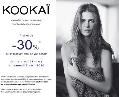 -30% chez kookaï