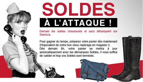 preparer soldes sarenza jan