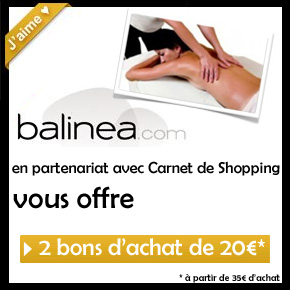 2 bons d’achat à gagner pour vous faire chouchouter grâce à Balinea [Concours terminé]