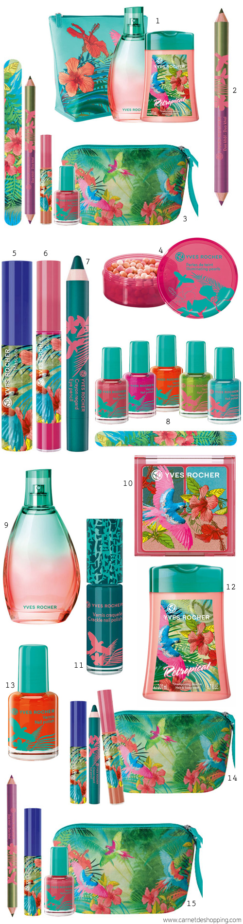 Escapade tropicale avec la collection Retropical d’Yves Rocher